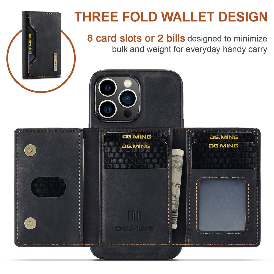 Executive Leather Wallet Case for iPhone - GreenQuantumX Chargers