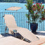 Folding Lounge Chair w/Shade Canopy and Storage PocketQuantumX Chargers