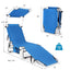 Folding Lounge Chair w/Shade Canopy and Storage PocketQuantumX Chargers