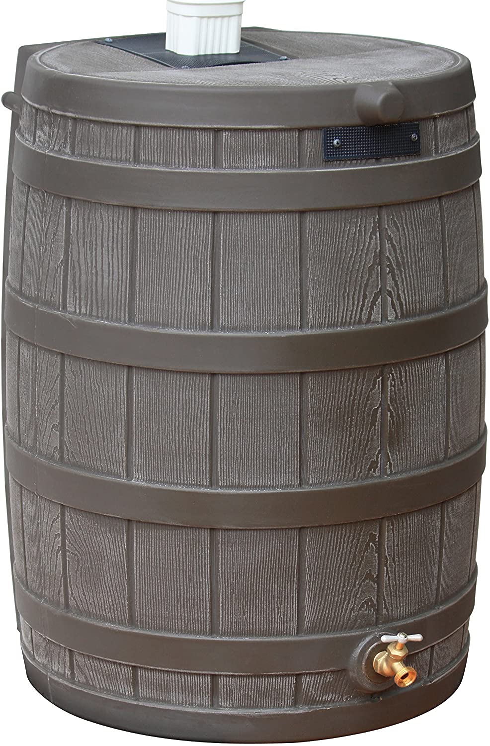 Good Ideas Rain Wizard 50 Gallon Plastic Outdoor Home Rain Barrel Water Storage CollectorQuantumX Chargers