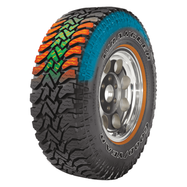 Goodyear Wrangler Authority A/T 31X10.50R15LT 109Q All - Season TireQuantumX Chargers
