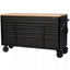 Heavy Duty 61 in. W x 23 in. D 15 - Drawer Mobile Workbench with Solid Wood TopQuantumX Chargers