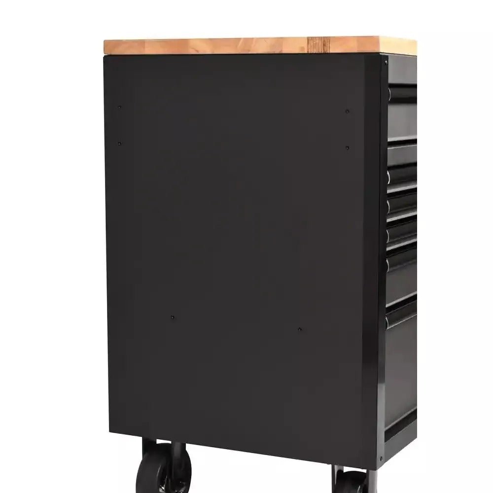 Heavy Duty 61 in. W x 23 in. D 15 - Drawer Mobile Workbench with Solid Wood TopQuantumX Chargers