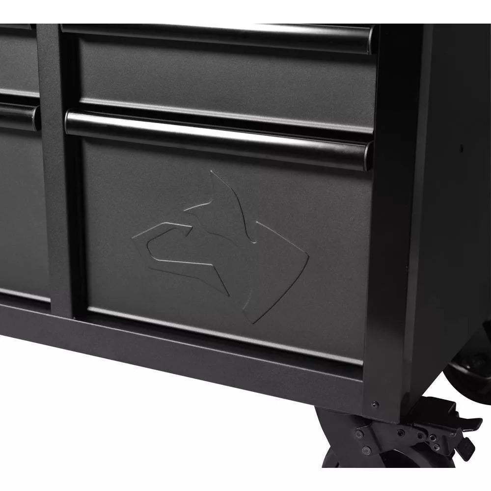 Heavy Duty 61 in. W x 23 in. D 15 - Drawer Mobile Workbench with Solid Wood TopQuantumX Chargers