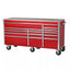 Heavy - Duty 72 in. W x 24 in. D 15 - Drawer Tool Chest Mobile Workbench with Stainless Steel Top and Dual Locks in RedQuantumX Chargers