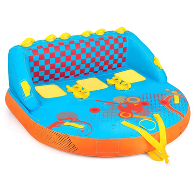 Inflatable Towable Tubes for Boating, 1 - 3 Riders Water Sport Towables for BoatQuantumX Chargers