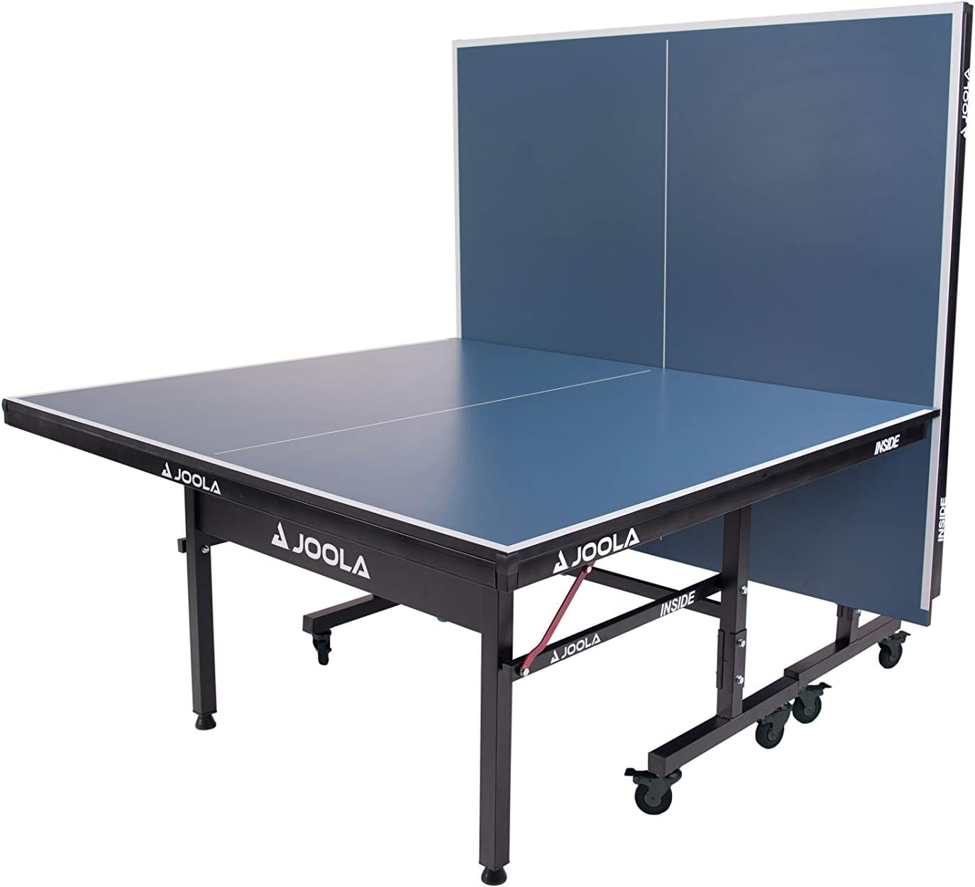 Inside Professional MDF Indoor Ping Pong Table with Quick Clamp Table Tennis Net and Post Set - 10 Minute Easy Assembly - Tournament Quality - Foldable with Single Player Playback ModeQuantumX Chargers