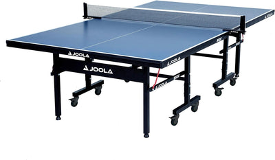 Inside Professional MDF Indoor Ping Pong Table with Quick Clamp Table Tennis Net and Post Set - 10 Minute Easy Assembly - Tournament Quality - Foldable with Single Player Playback ModeQuantumX Chargers
