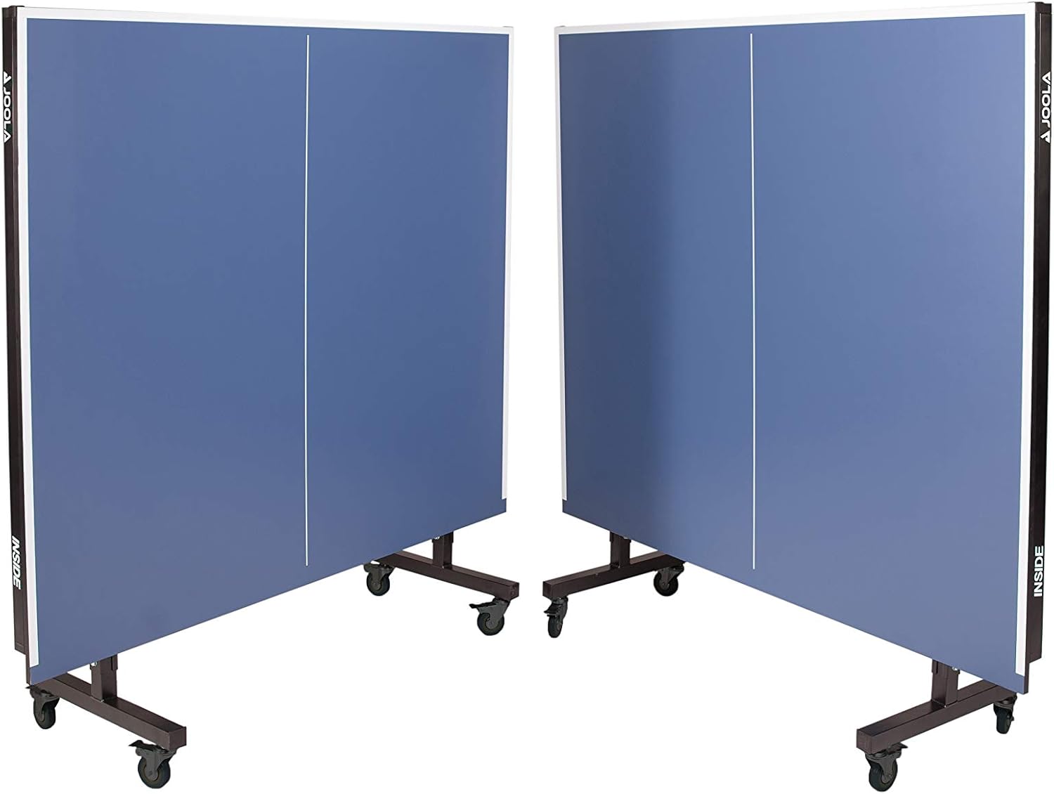 Inside Professional MDF Indoor Ping Pong Table with Quick Clamp Table Tennis Net and Post Set - 10 Minute Easy Assembly - Tournament Quality - Foldable with Single Player Playback ModeQuantumX Chargers