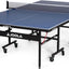 Inside Professional MDF Indoor Ping Pong Table with Quick Clamp Table Tennis Net and Post Set - 10 Minute Easy Assembly - Tournament Quality - Foldable with Single Player Playback ModeQuantumX Chargers