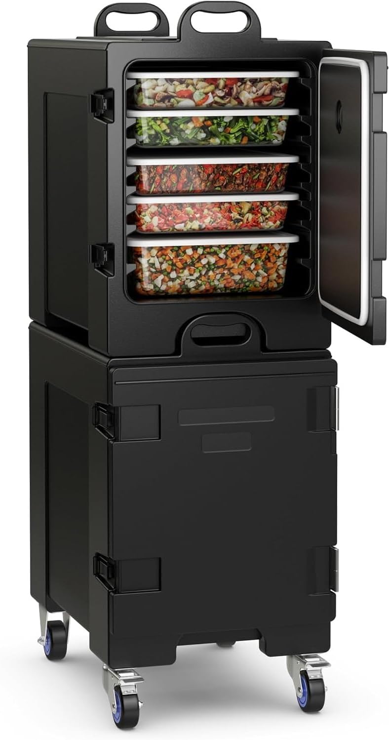 Insulated Food Pan Carrier for 5 Full - size PansQuantumX Chargers
