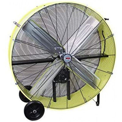 International 42Belt Drive Drum Fan; Industrial, Garage, Shop, High Speed 2 - Speed, Durable, Cut - Off Protection, Easy Mobility Rubber WheelsQuantumX Chargers