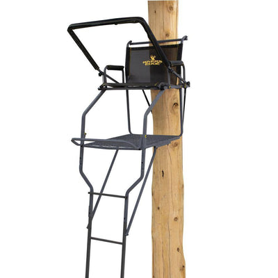 Jumbo Jack Ladder Stand Adjustable Shooting Rail, Large Platform, Mesh SeatQuantumX Chargers