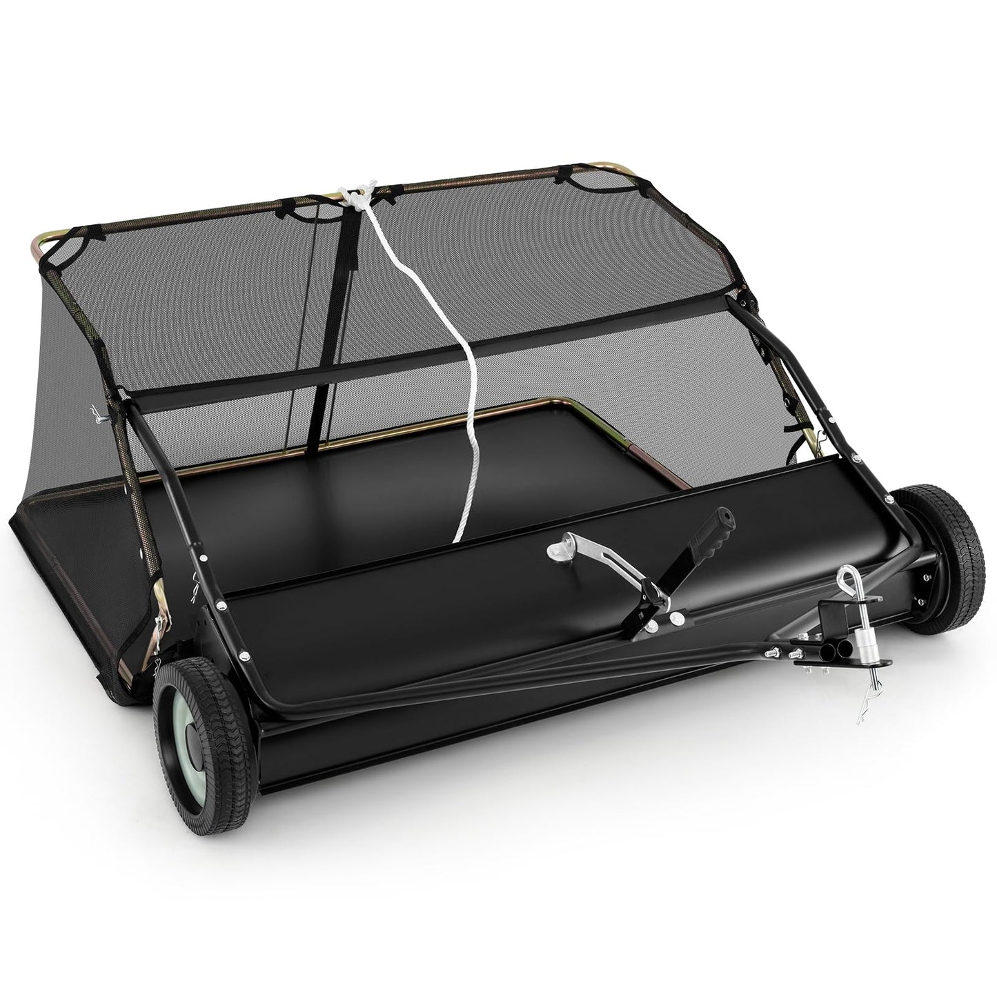 Lawn Sweeper Tow Behind with Large - Capacity Hopper BagQuantumX Chargers