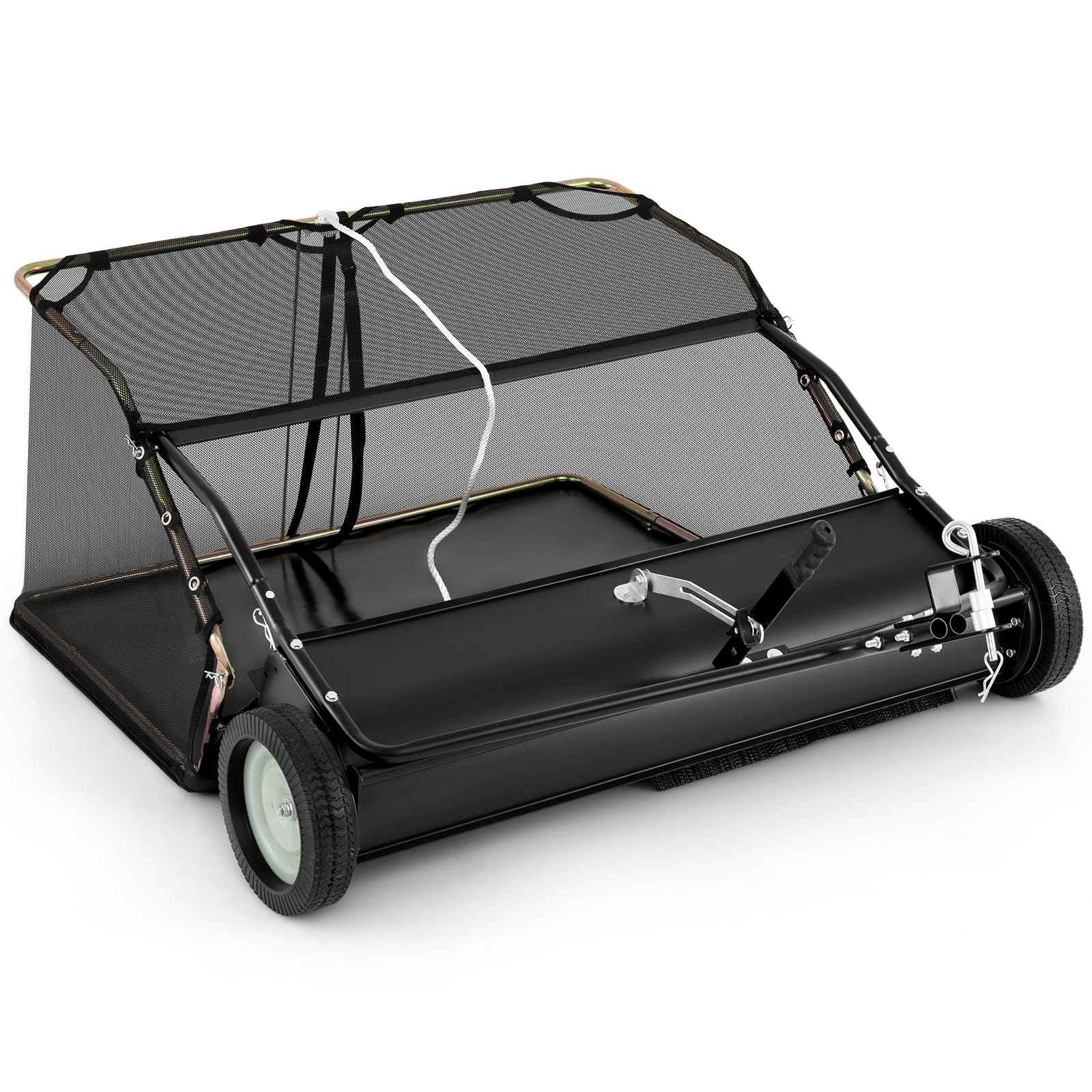 Lawn Sweeper Tow Behind with Large - Capacity Hopper BagQuantumX Chargers