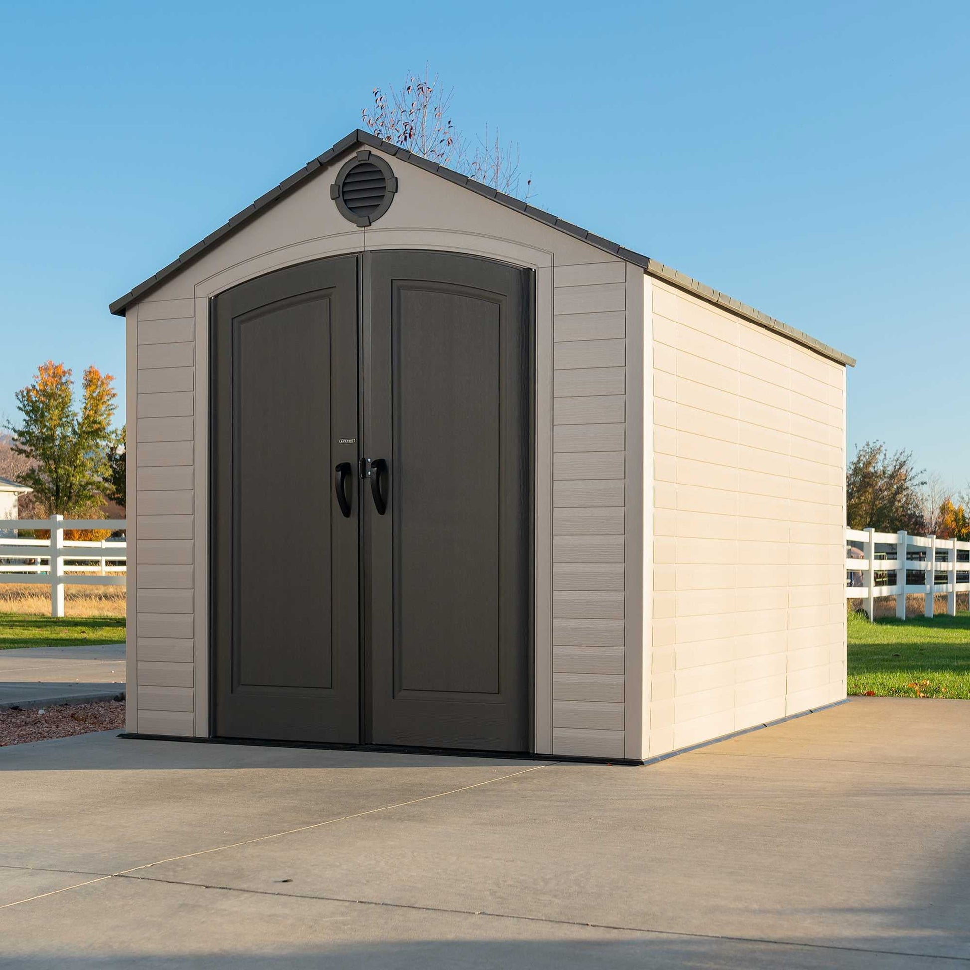 Lifetime 8 Ft. x 10 Ft. Outdoor Storage ShedQuantumX Chargers