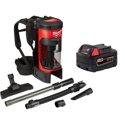 M18 FUEL 1 Gal. 18 - Volt Lithium - Ion Brushless Cordless 3 - in - 1 Backpack Vacuum W/ 5.0Ah BatteryQuantumX Chargers