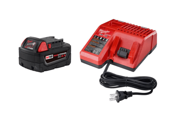 M18 FUEL 18 - Volt Lithium - Ion Brushless .25 Gal. Cordless Jobsite Vacuum with 5.0 Ah Battery and ChargerQuantumX Chargers