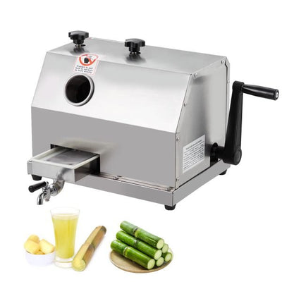 Manual Sugar Cane Juicer Machine, Sugar Cane Press with 3 Stainless Steel Drums and 2.4 - inch Large Inlet, Sugarcane Juice Machine with 110LBS/H, Suitable for Home/Commercial UseQuantumX Chargers