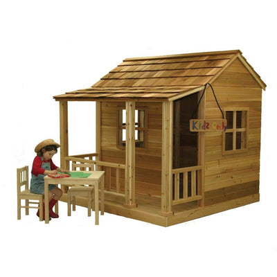 Outdoor Living Today Little Squirt 6 ft. Cedar Playhouse with Windows and Dutch DoorQuantumX Chargers