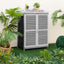 Outdoor Potting Bench Table, Garden Storage Cabinet w/Metal TabletopQuantumX Chargers