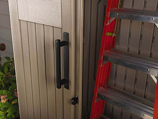 Outdoor Storage Shed, 52 Cu.Ft., Weather - Resistant, Lockable DoorsQuantumX Chargers