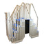 Plastics Above Ground Pool System, Warm Gray, with Blue Steps & ClosureQuantumX Chargers