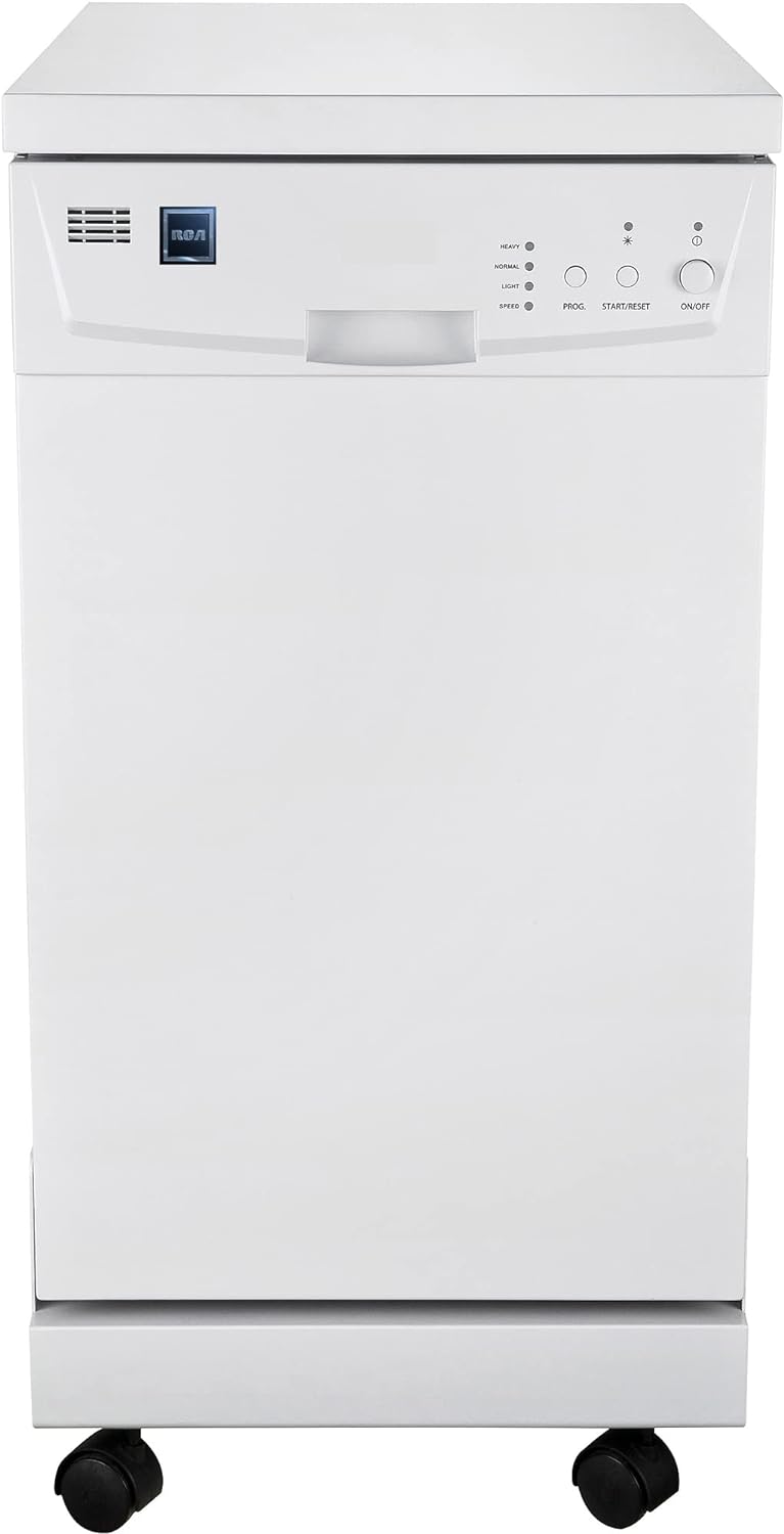 Portable Dishwasher, 18in Wide, 8 Place Settings Capacity, WhiteQuantumX Chargers