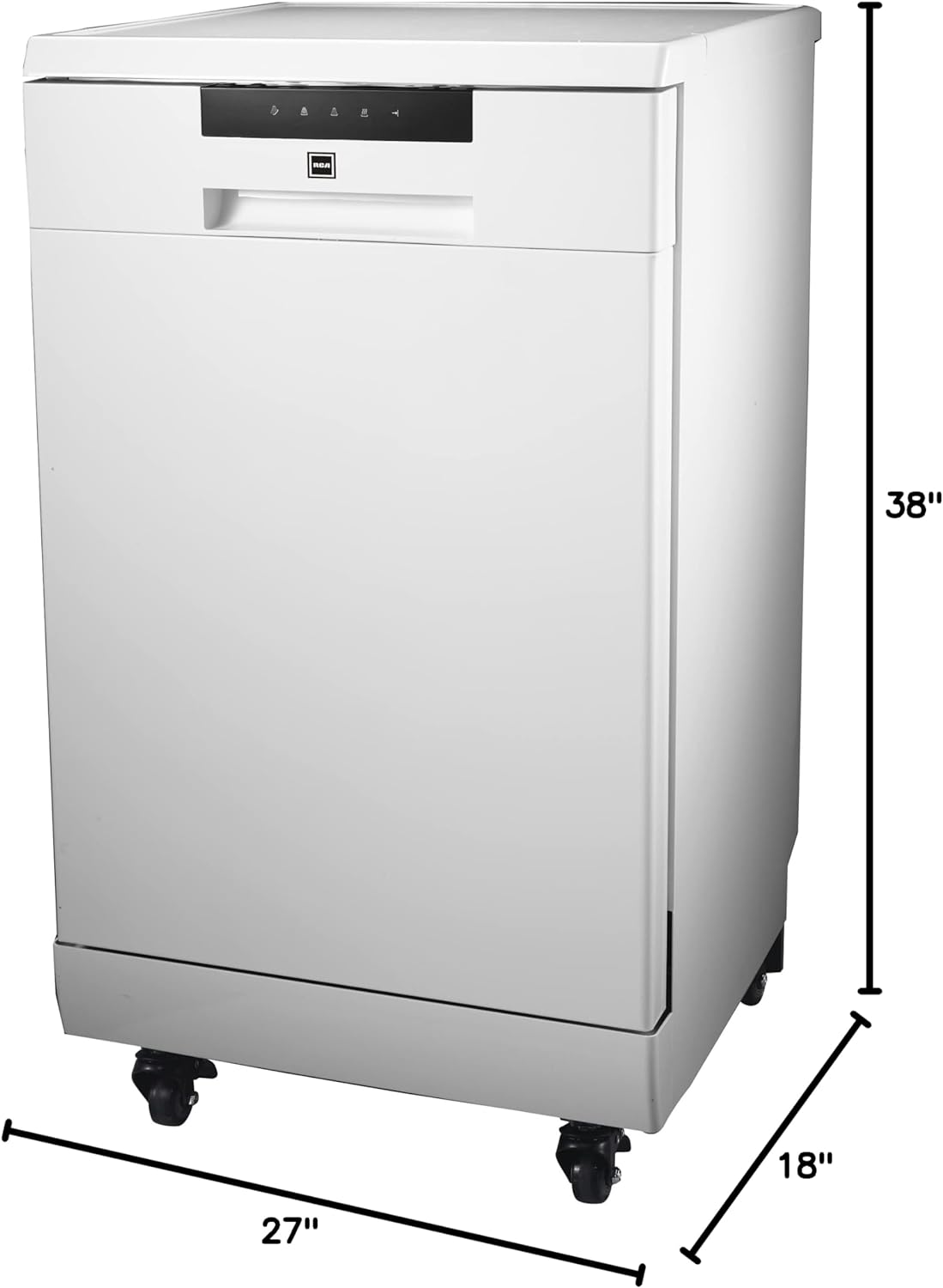 Portable Dishwasher, 18in Wide, 8 Place Settings Capacity, WhiteQuantumX Chargers