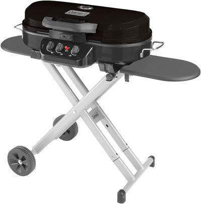 Portable Stand - Up Propane Grill, Gas Grill with 3 Adjustable BurnersQuantumX Chargers