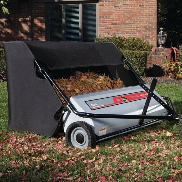 Professional Grade 50 in. 26 cu. ft. Extra Wide Lawn SweeperQuantumX Chargers
