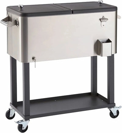 Stainless Steel Cooler with Cover (100 Quart)QuantumX Chargers