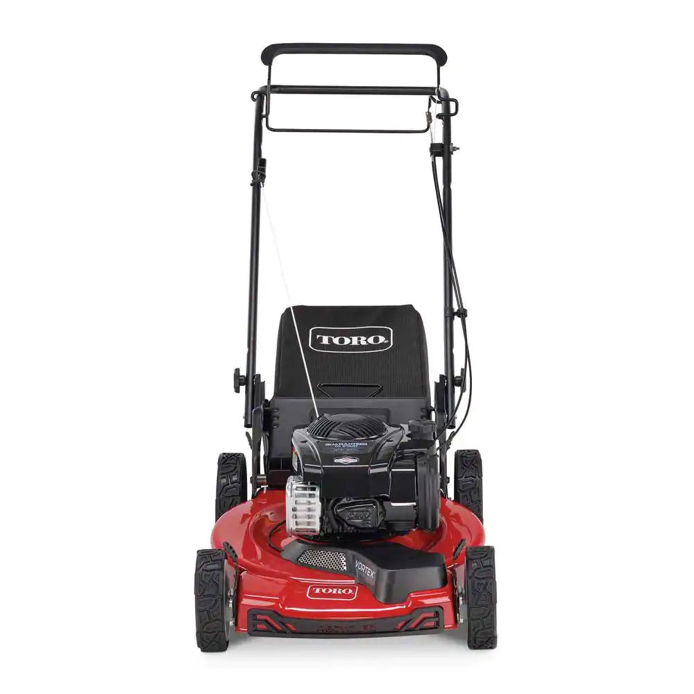 To 22 in. Recycler High Wheel FWD Gas Walk Behind Self Propelled Lawn Mower with Super BaggerQuantumX Chargers