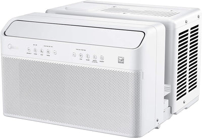 U - Shaped Inverter Window Air Conditioner 12,000BTU with Open Window Flexibility, Robust Installation,Extreme Quiet, 35% Energy Saving, Smart Control, Alexa, Remote, Bracket Included (Renewed)QuantumX Chargers