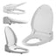 USPA 6800 Luxury Electric Bidet Seat for Elongated Toilets in WhiteQuantumX Chargers