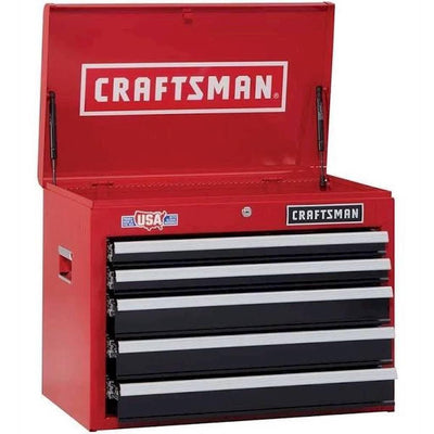 W x 19.75 - in H 5 - Drawer Steel Tool Chest (Red)QuantumX Chargers