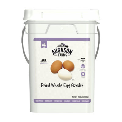 Whole Egg Powder Emergency Food Supply 11 Pound 4 - Gallon Pail 383 ServingsQuantumX Chargers