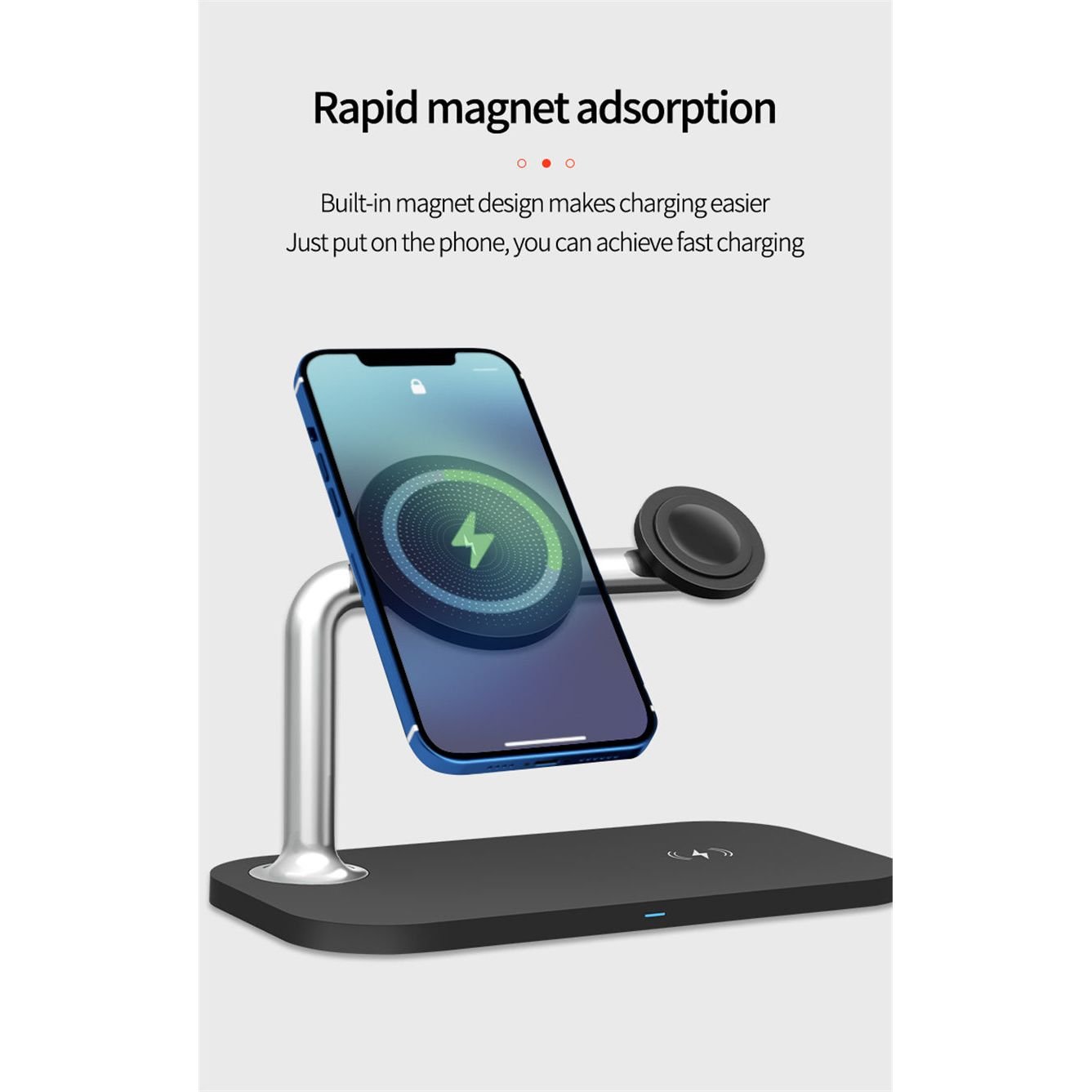3-in-1 Wireless Charger with MagSafe Compatibility