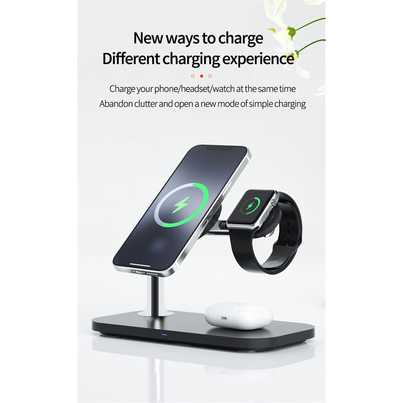 3-in-1 Wireless Charger with MagSafe CompatibilityQuantumX Chargers
